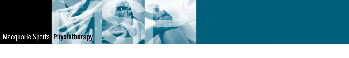 Macquarie Sports Physiotherapy Macquarie Sports Physiotherapy Banner